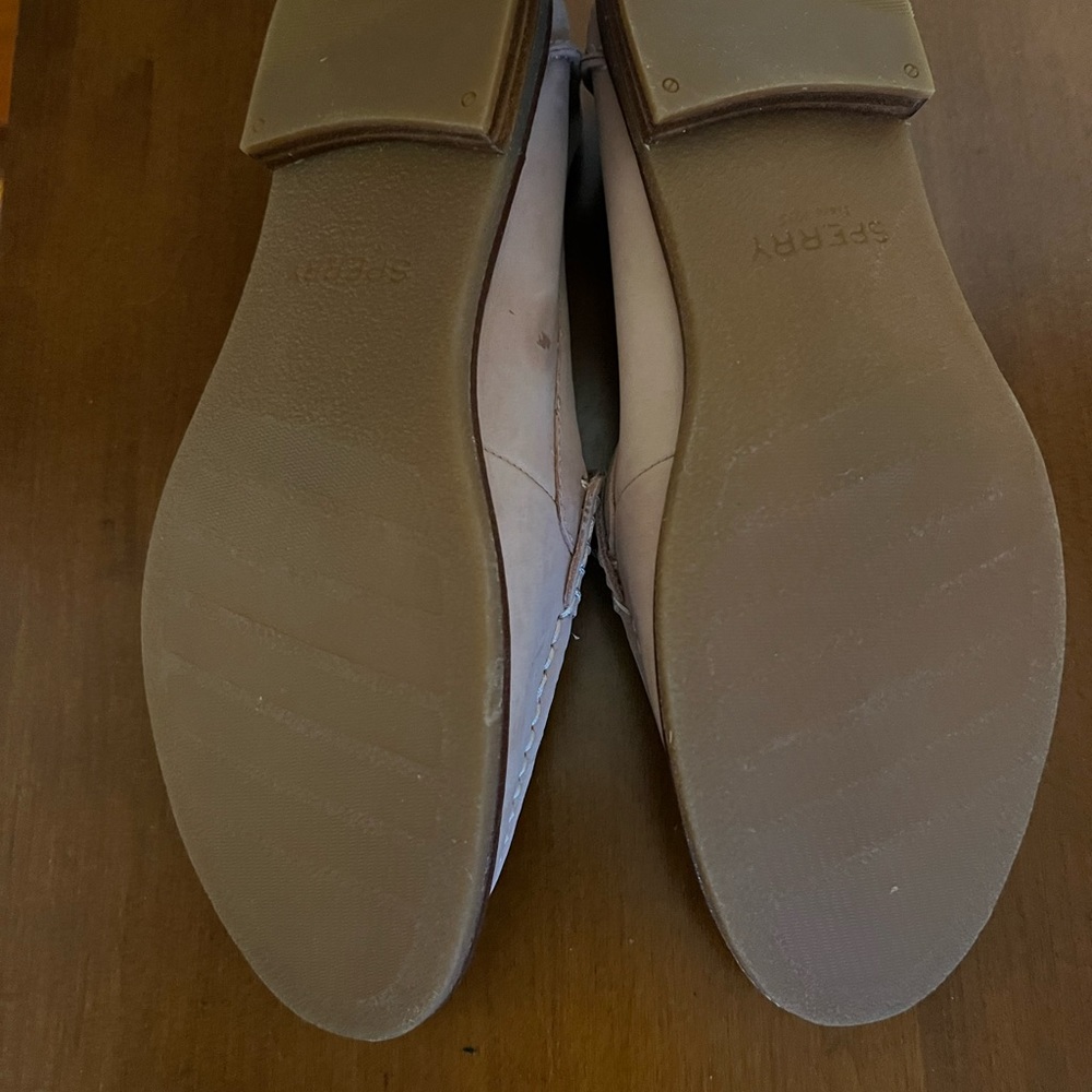 Sperry Light Blush Suede Loafers - Picture 3 of 3